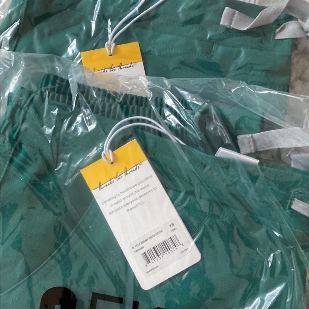 NWT Figs Yola Skinny Pants Hunter Green XSP
